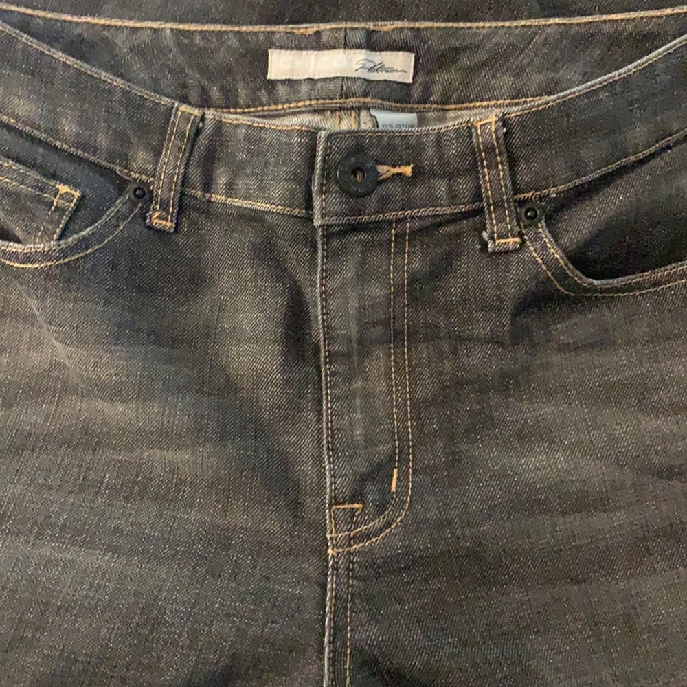 Chico’s Black Distressed Jeans